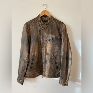 John Varvatos 100% Leather Jacket - Men’s Medium